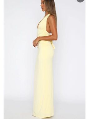 White fox NWT M  Say what you feel maxi dress